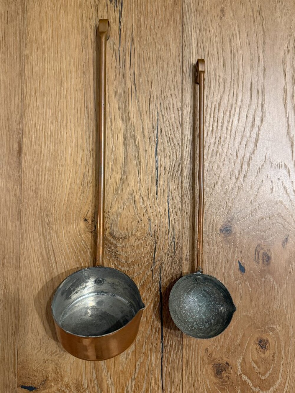 Vintage Copper Ladles Kitchen Utensils Hanging Decor